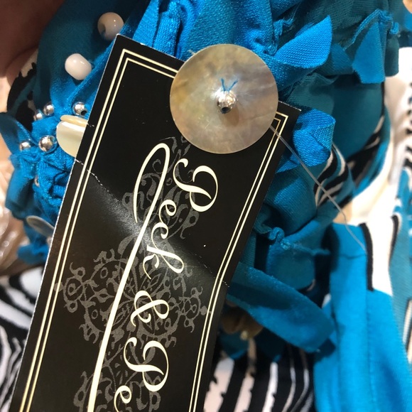 Peck & Peck New Beaded Sleeveless Dress Size 4 - Picture 4 of 7